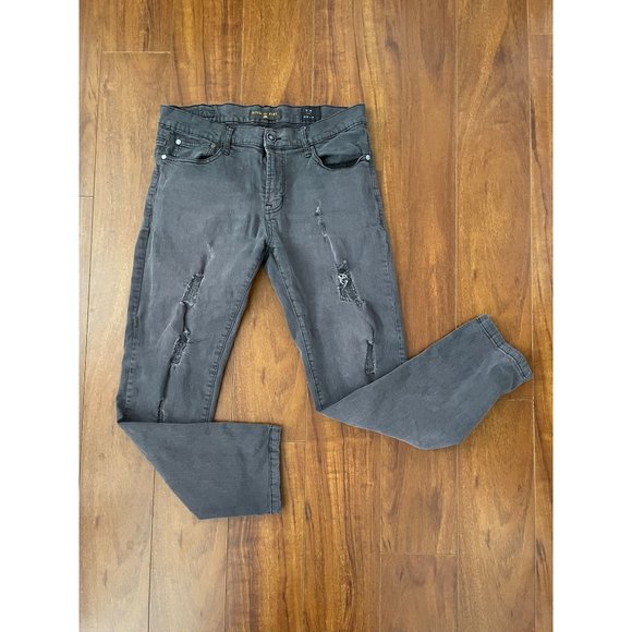 Ring of Fire Other - RING OF FIRE SLIM Distressed Destructed Pants Men Gray Size W33 L30